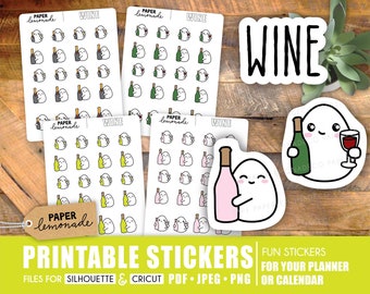 Wine printable stickers Schmoo and wine don't forget to buy wine party stickers
