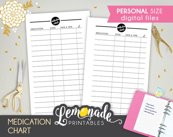 Personal Medication Chart