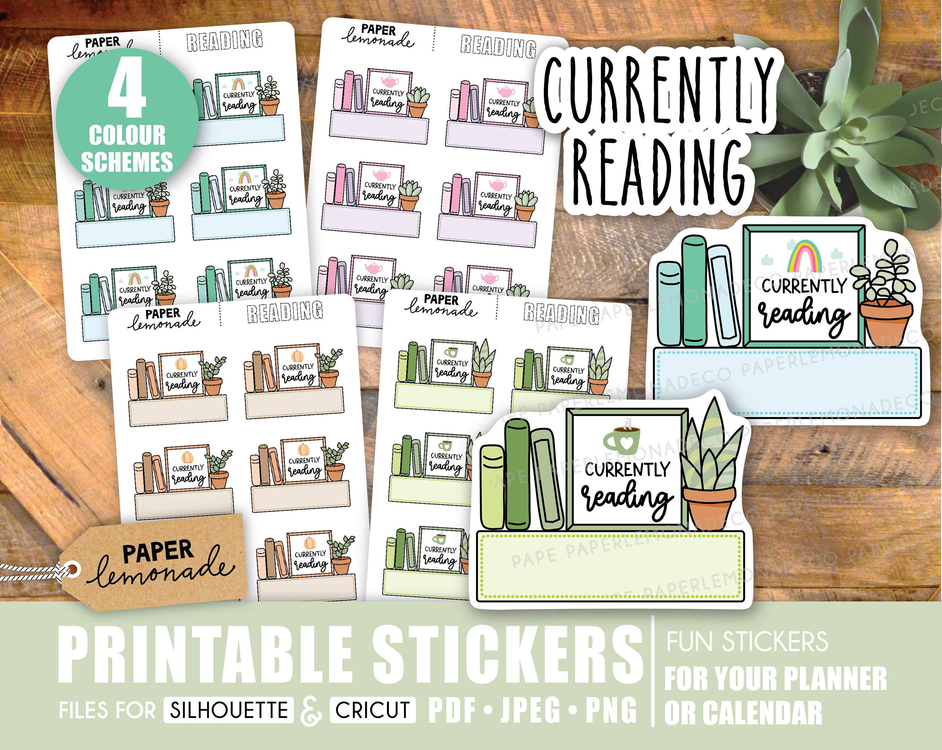 Reading Printable Stickers for Your Planner - Etsy Australia