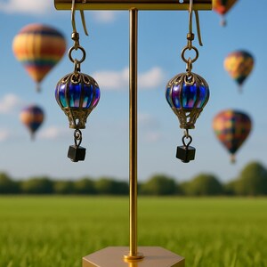 Hot Air Balloon Earrings
