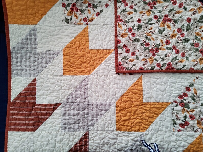 Floral Baby Quilt for Sale Baby Quilt Handmade Yellow Etsy Canada