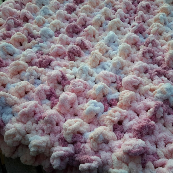 Easy Plush Baby Blanket Crochet Pattern: Bernat Blanket Yarn (PDF Download)