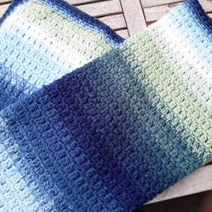 Crochet Baby Blanket Throw Pattern - Crochet Afghan - PDF - Striped Throw Blanket - Mandala Yarn Pattern