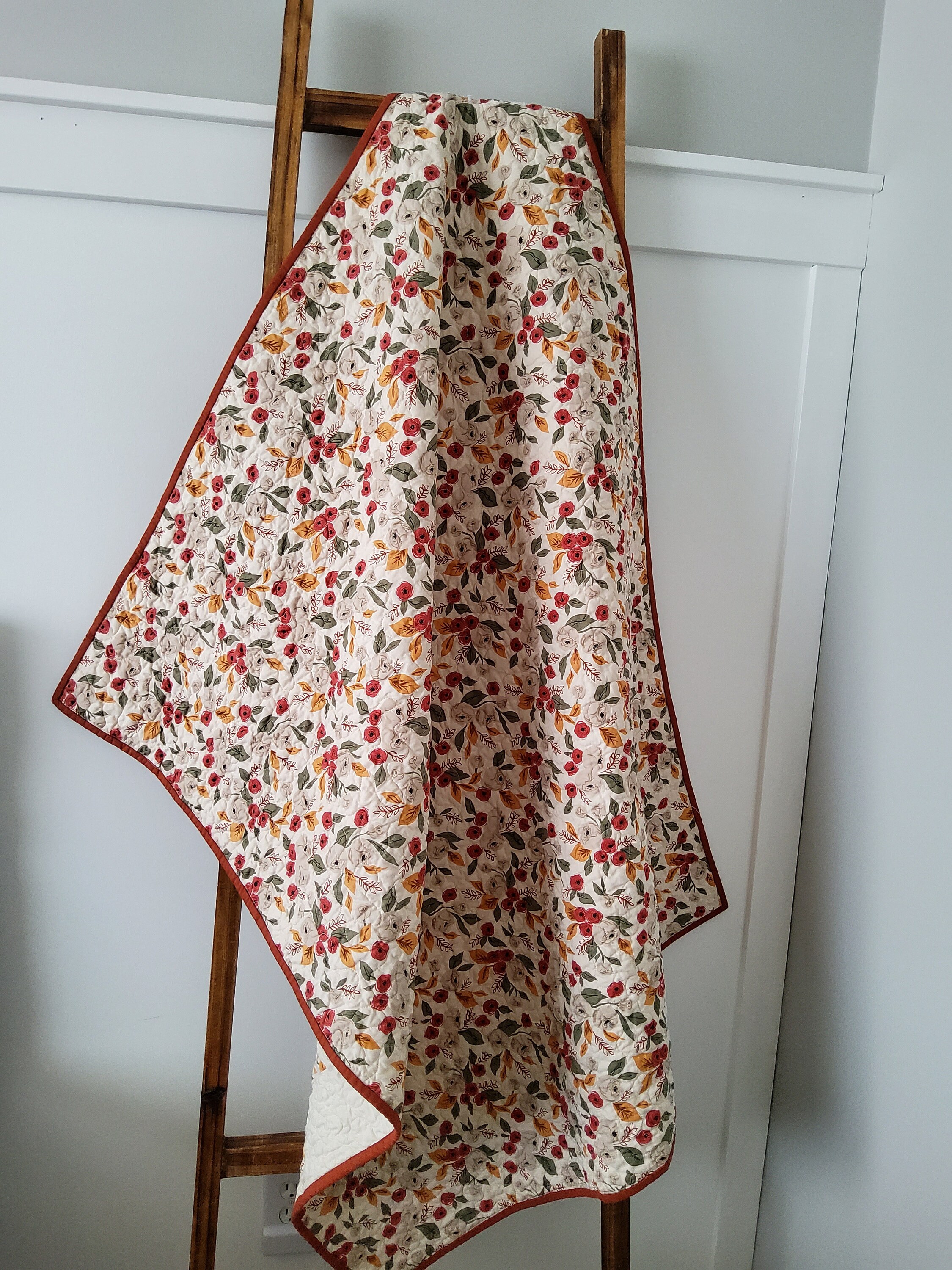 Floral Baby Quilt for Sale Baby Quilt Handmade Yellow Etsy Canada