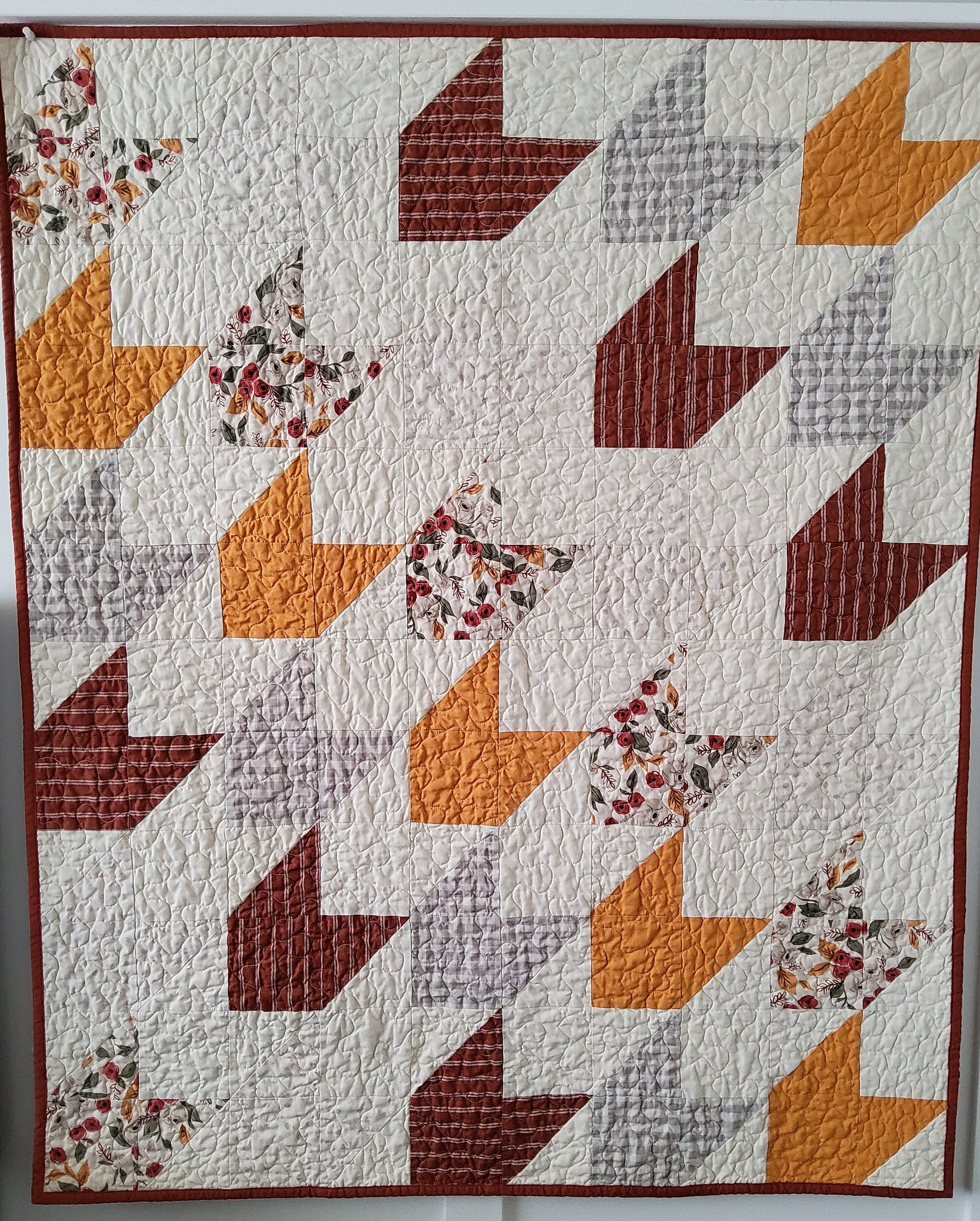 Floral Baby Quilt for Sale Baby Quilt Handmade Yellow Etsy Canada