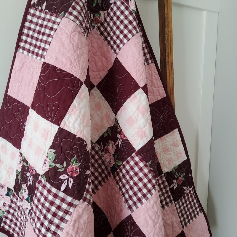 Otomi Baby Quilt Rosie Pink