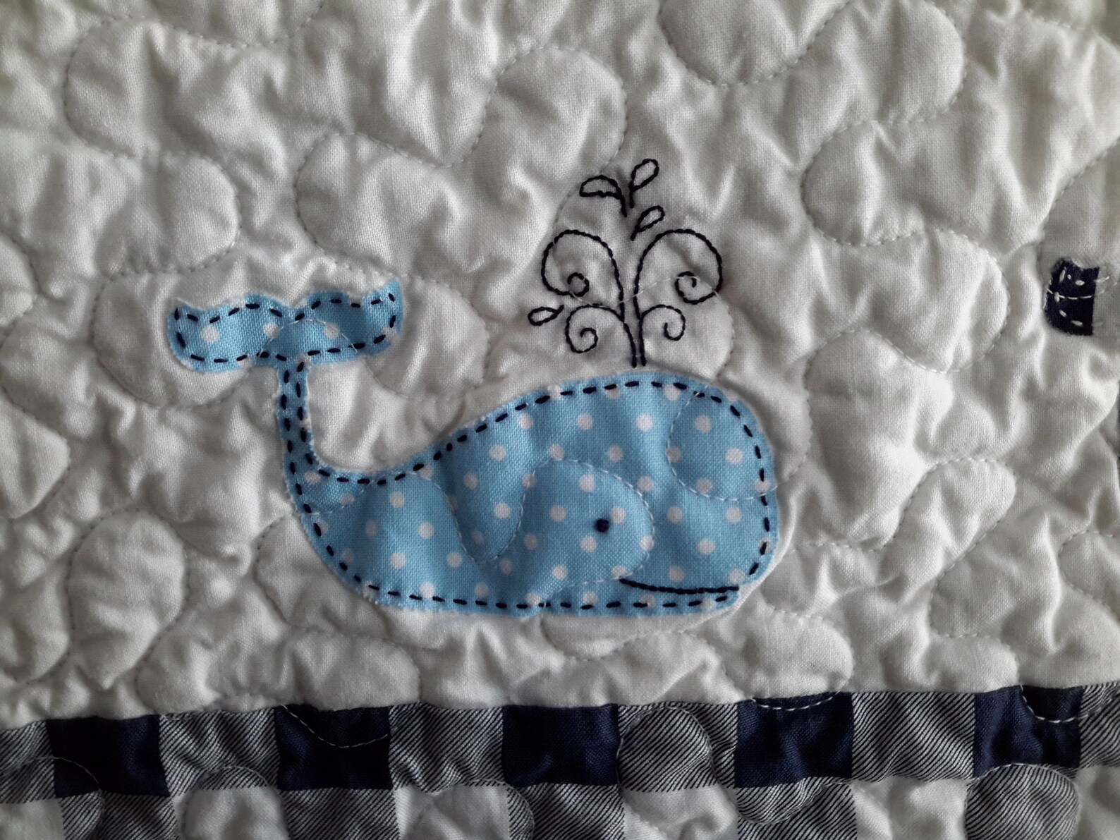 Whale Baby Boy Quilt Nautical Quilt Whales applique with Etsy
