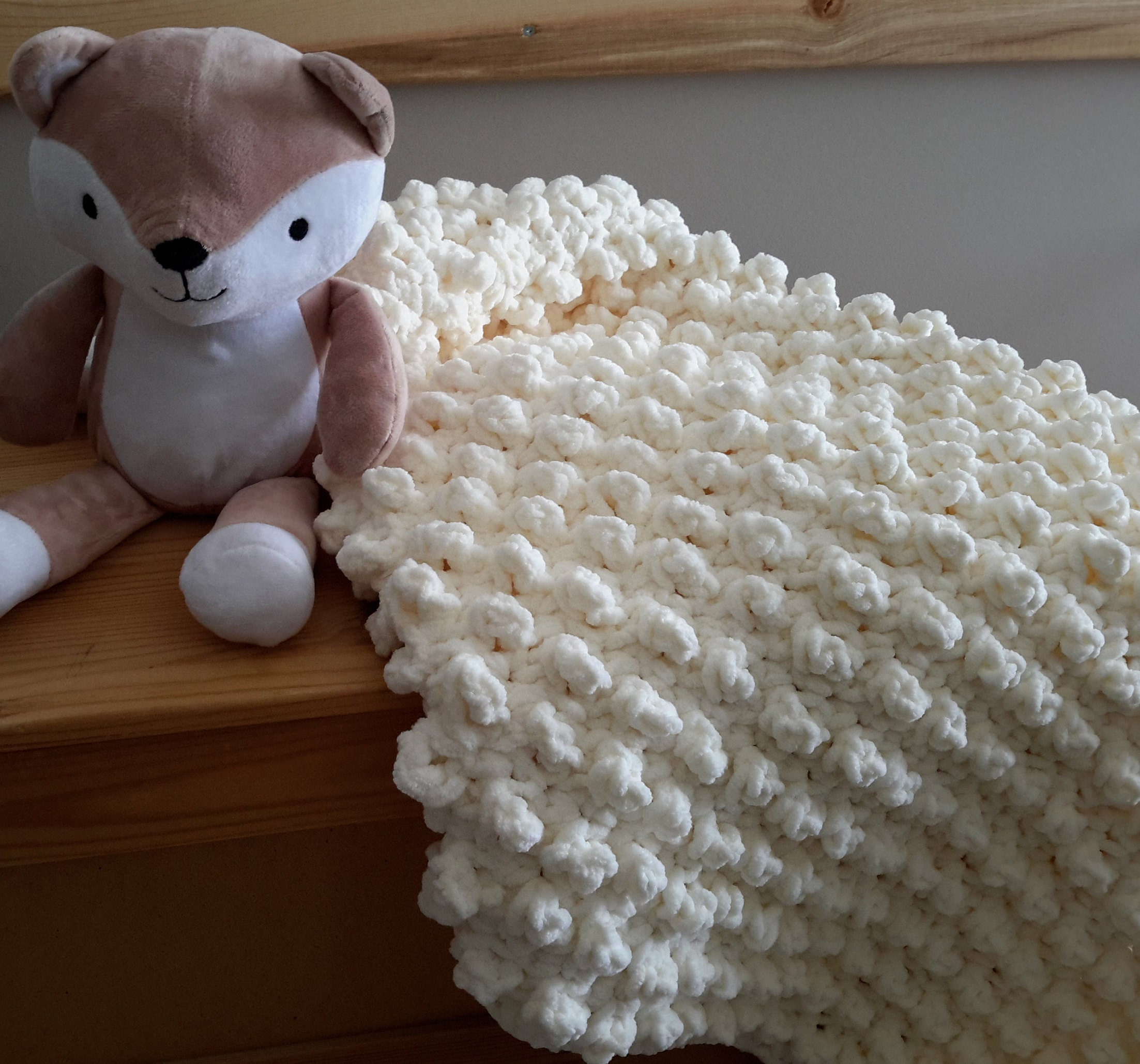 Plush Baby Blanket for Sale Handmade Crochet Blanket for Etsy