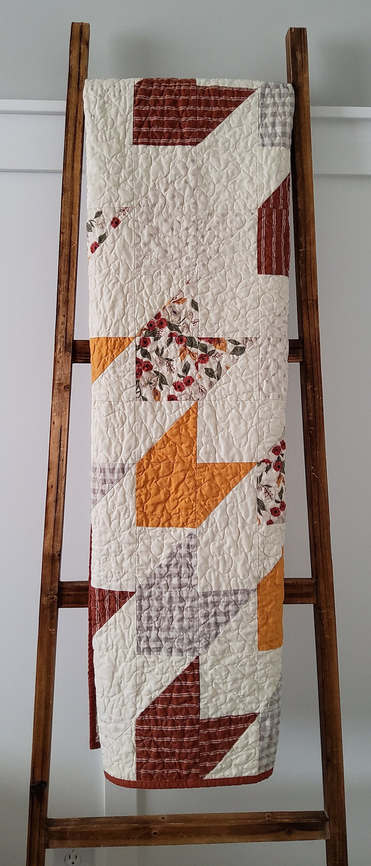 Floral Baby Quilt for Sale Baby Quilt Handmade Yellow Etsy Canada