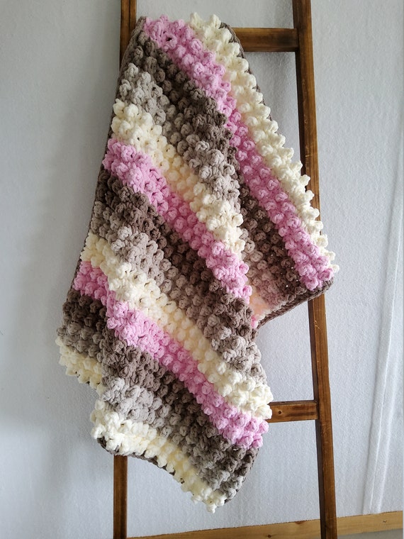 Tan Pink Blanket Yarn - Bernat