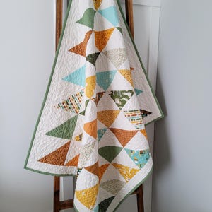 Handmade Baby Boy Quilt: Rustic Colors, 100% Cotton, Heirloom Keepsake