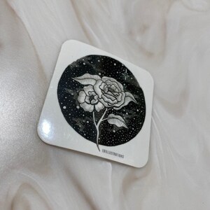 bloemen in ruimtesticker