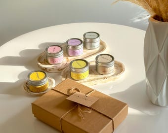 Mini Soy Candles Gift Box: Relaxation, Vegan, Eco-Friendly