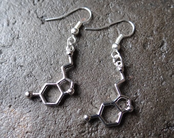 Serotonin Earrings // Scientist Gift // Chemistry // Biology // Psychology