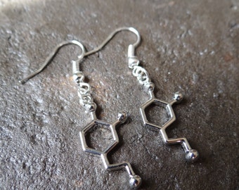 Dopamine Earrings // Scientist Gift // Chemistry // Biology // Love and Passion