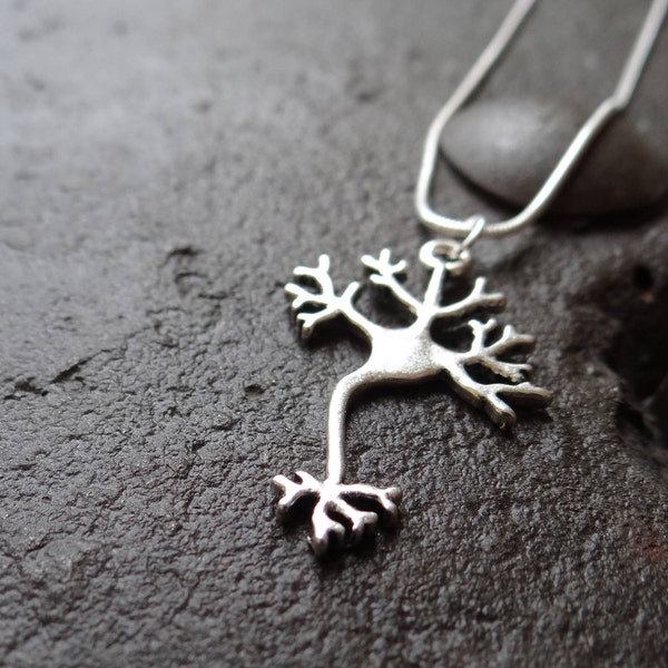 Neuron Necklace // Neurone // Neuroscience Gift // Science Jewellery // Brian chemistry