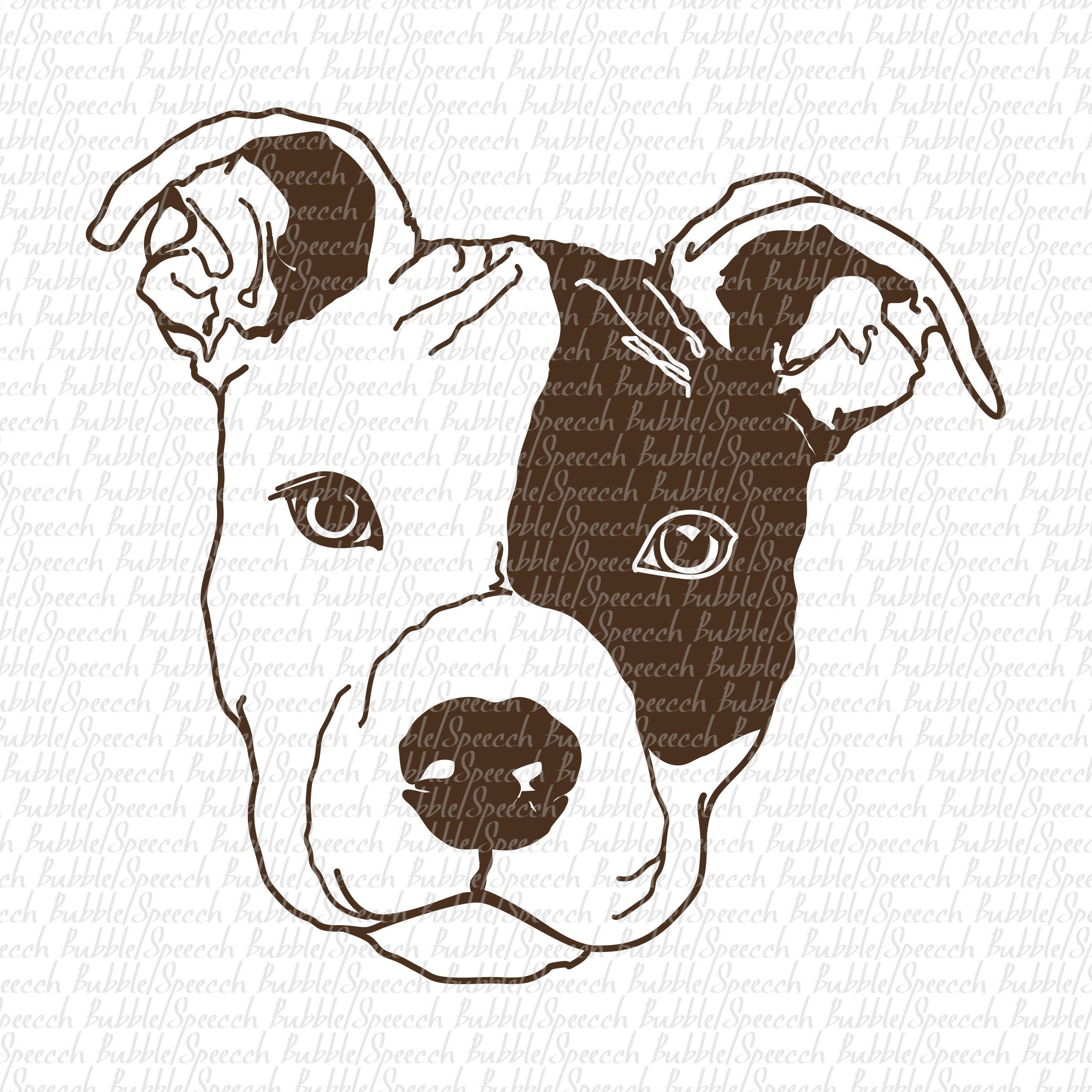Pit Bull Svg Clipart Dog vector art by SpeecchBubble | Etsy