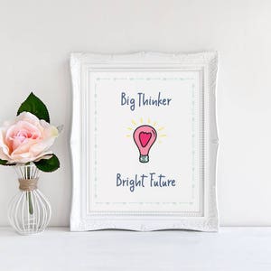 Science Baby Shower / Feminist Baby Gift / Preschool Science Art / Classroom Prints / Nerdy Gift / Girl Genius / Feminist Nursery Printable