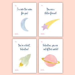 Classroom valentines for kids, Outer space valentine cards, Printable valentines, Preschool valentines, Elementary school valentines party