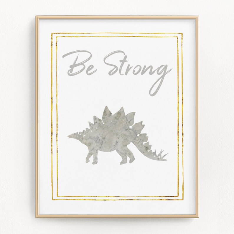 Dinosaur nursery decor Girl dinosaur prints Kids playroom Etsy