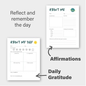 Homeschool Planner Printable, Daily Planner Pages, Kids Gratitude ...