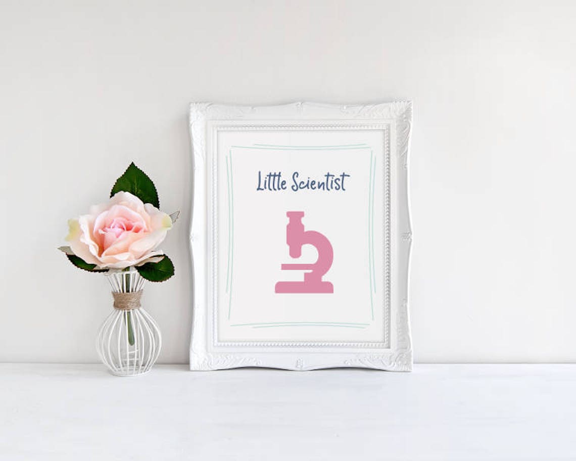 Science Nursery Art Colorful Kids Room Decor Playroom Print - Etsy