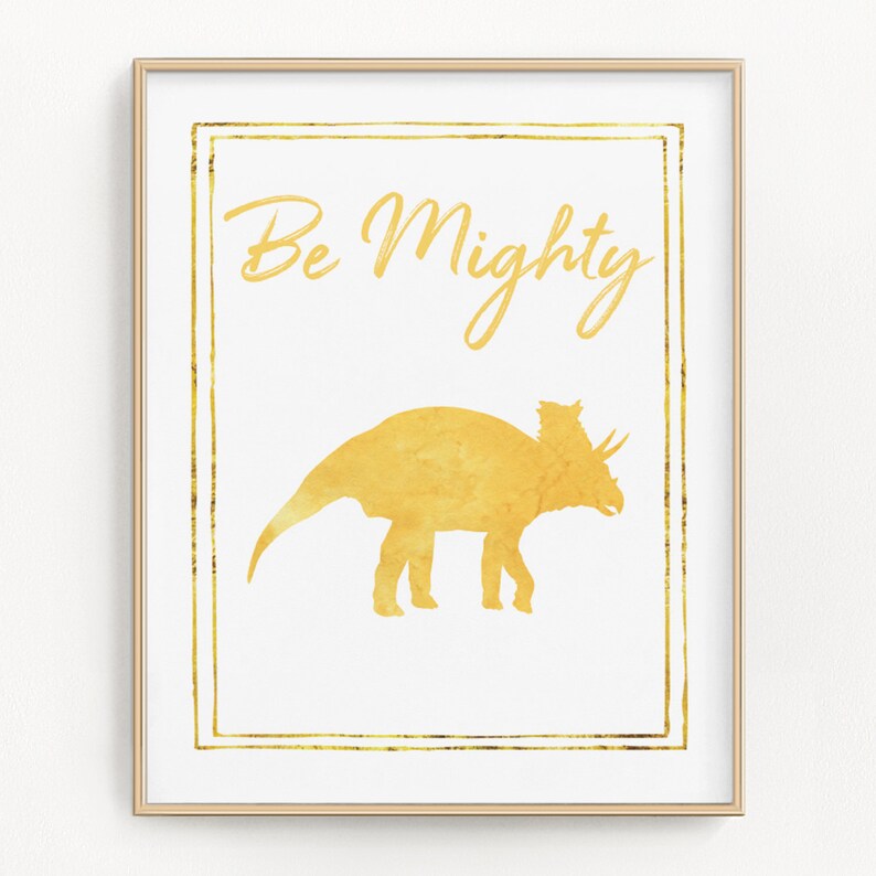 Dinosaur nursery decor Girl dinosaur prints Kids playroom Etsy