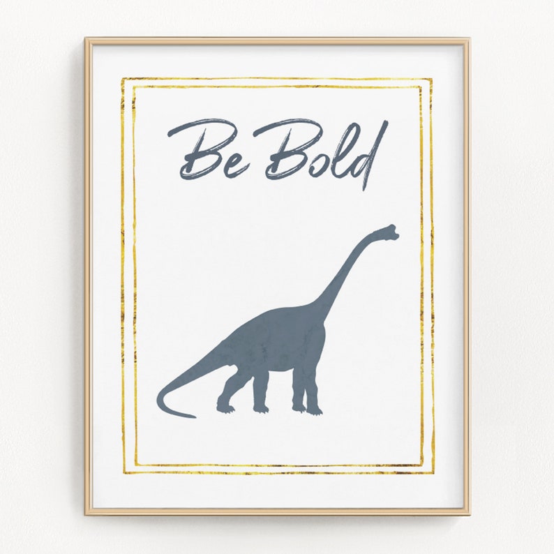 Dinosaur nursery decor Girl dinosaur prints Kids playroom Etsy
