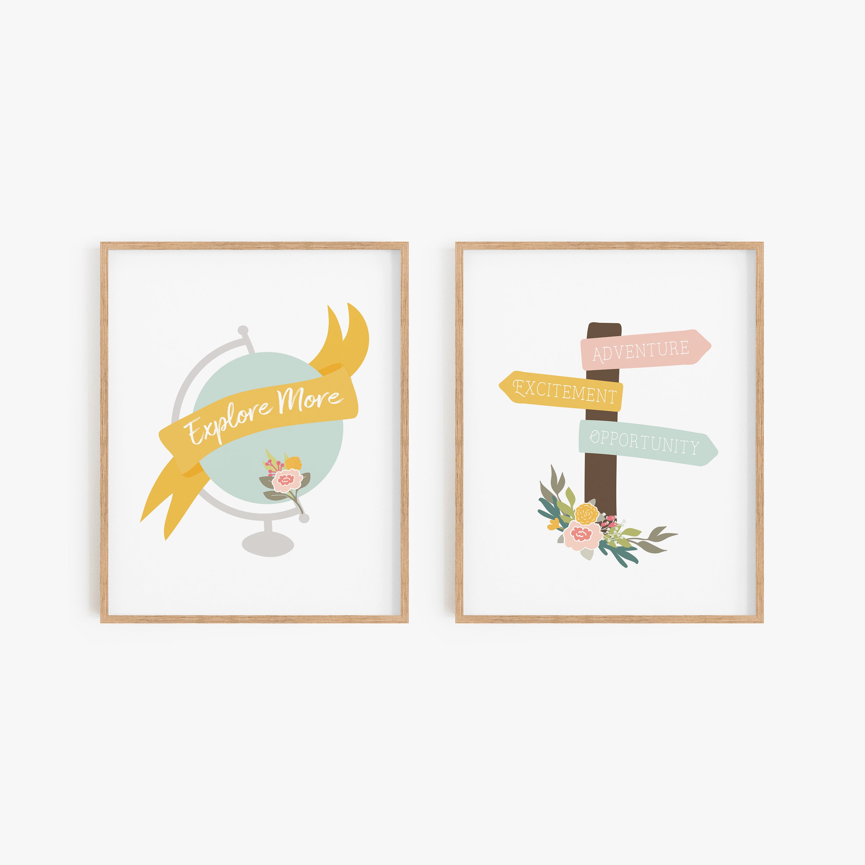 Home & Living Travel theme room Globe art printable Explorer nursery