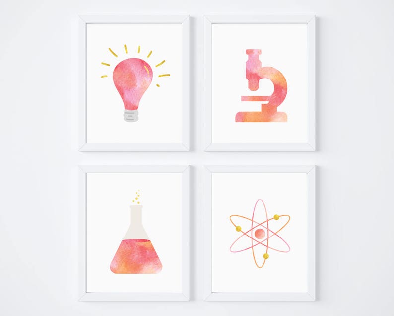 Science themed nursery Homeschool printable art Kids room ...