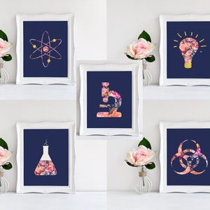 End of Year Teacher Thank You Gift for Teacher Appreciation Week, Women in Science Art, Scientist Decorations, Printable Classroom Decor