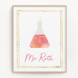 Gifts for teacher appreciation week, Chemistry teacher gift, Classroom decor for science teacher, Personalized teacher appreciation gifts