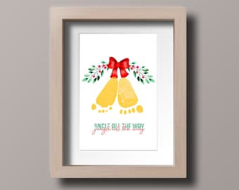 トナカイの塗り絵 | クリスマス ホリデー 手形アート | ルドルフの足形