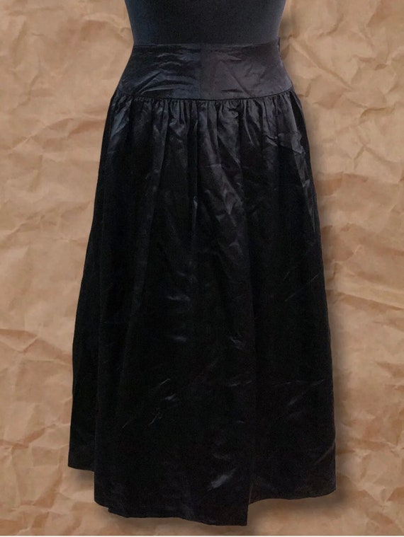 Vintage 90s Scott McClintock Black Classic Satin … - image 8