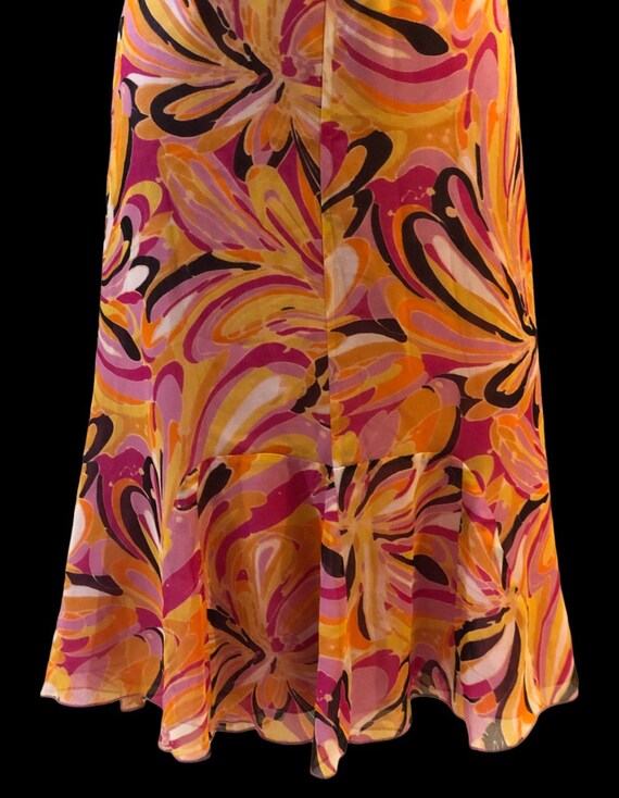 Vintage Sunny Leigh Pink Orange Yellow Multicolor… - image 3