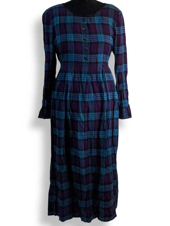 knee length dresses for ladies Plus Size Three Quarter Sleeve Taffeta Midi Shirt Dress In  Bluebell-Bluebell / Plus Size / 16