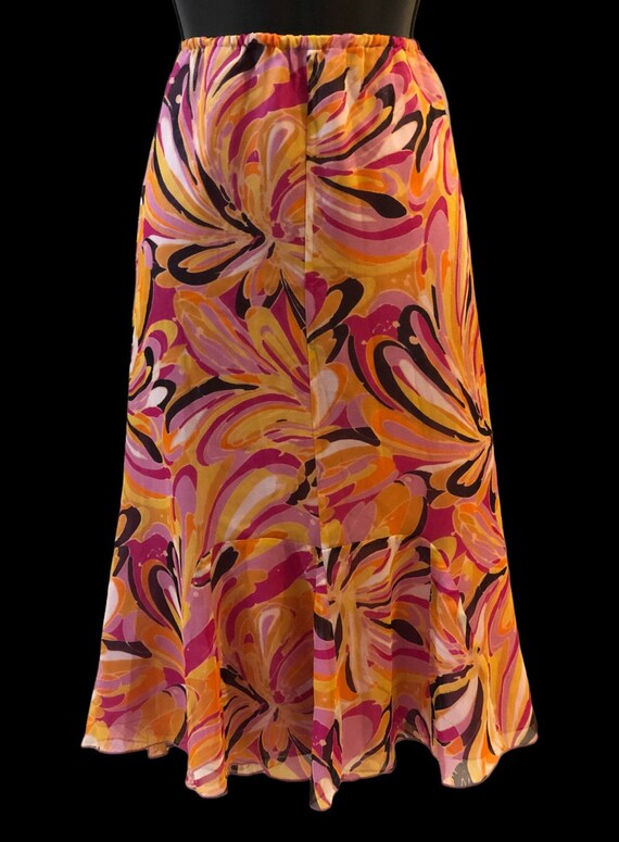 Vintage Sunny Leigh Pink Orange Yellow Multicolor 