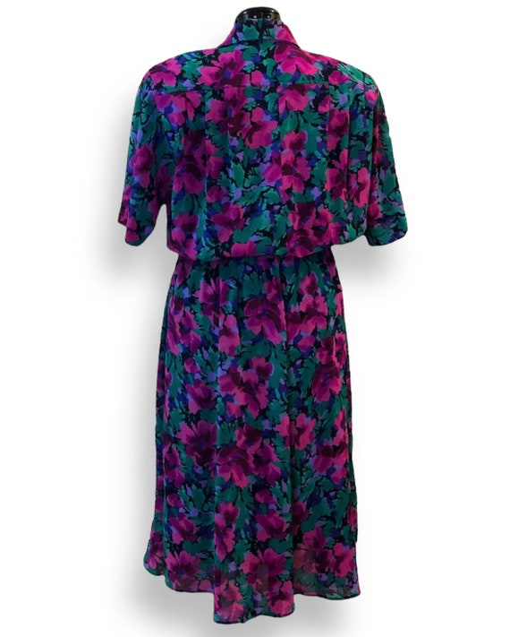 Vintage Leslie Fay Pink Green Blue Purple Multico… - image 9