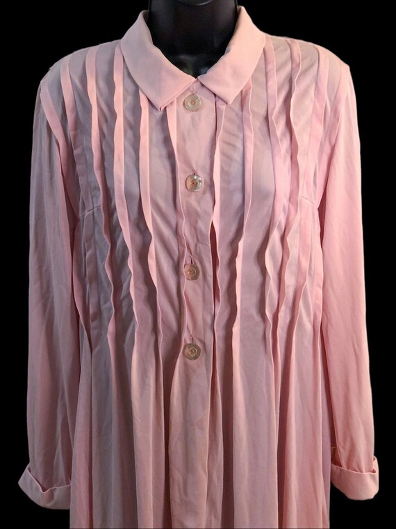 Vintage Vanity Fair Light Rose Pink Ruffle Detail… - image 3