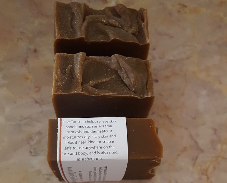 Old Fashioned Pine Tar Handmade Lye Soap good for skin Etsy