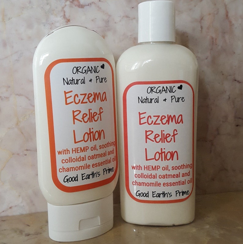 Organic Eczema Lotion Relief for Eczema Issues Hemp Oil Etsy