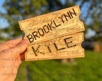 Custom Christmas Train Ticket
