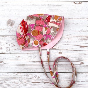 Baby Bonnet, Baby Sun Hat, Baby Beach Hat, Baby Hat, Floral Bonnet