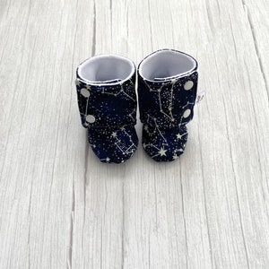 Glow in the Dark Constellations Baby Booties, Soft Soled Shoes, Baby Shoes Stay on Booties, Slippers, Baby Slippers, Booties