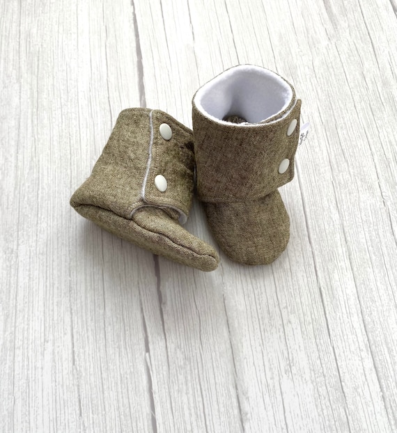 soft soled linen boots