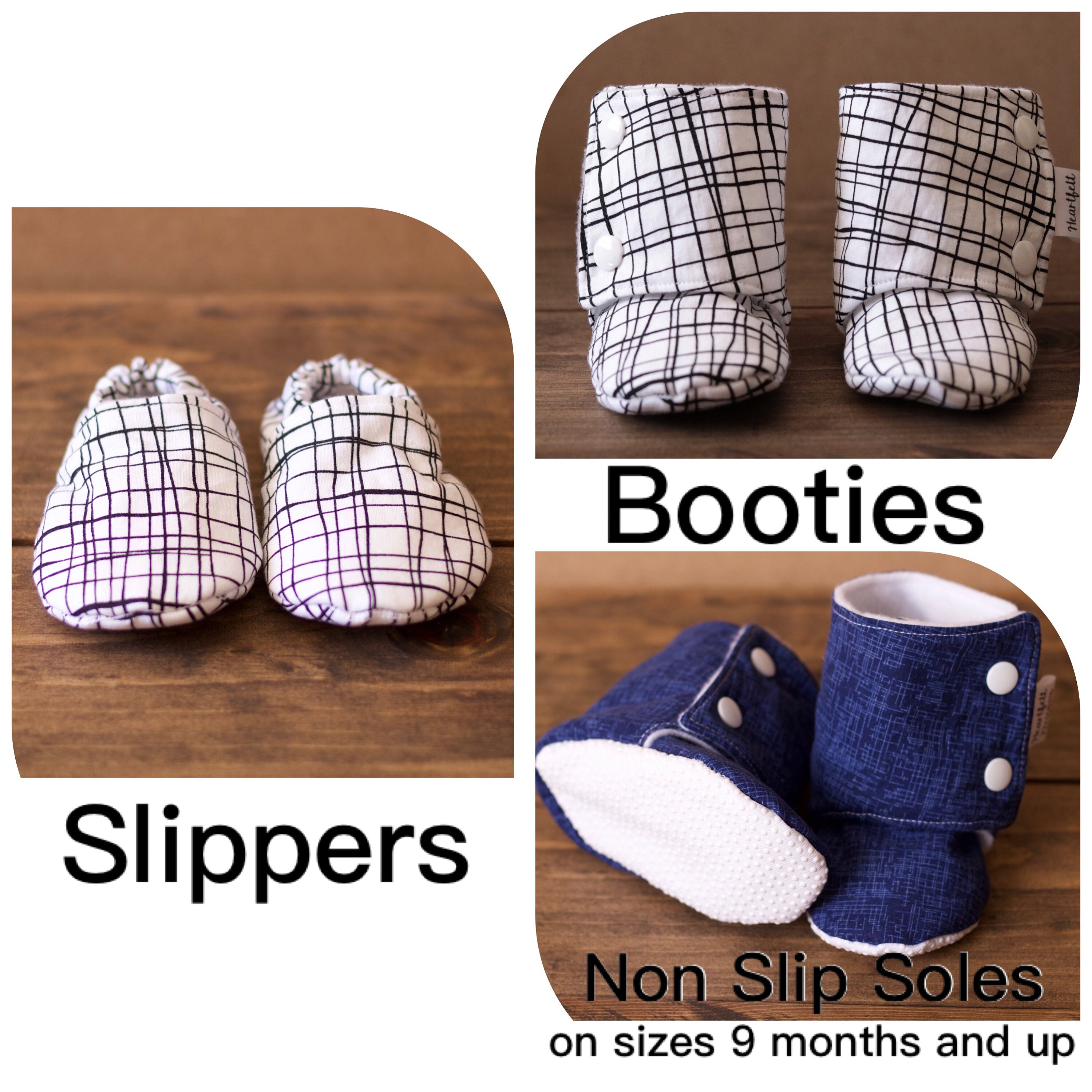 Baby Booties Soft Soled Shoes Baby Shoes Stay on Booties Etsy