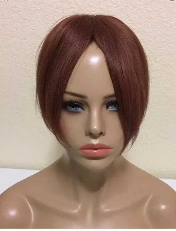 Wiglet 100 Human Hair Auburn Topper Wig Extensions Top Etsy