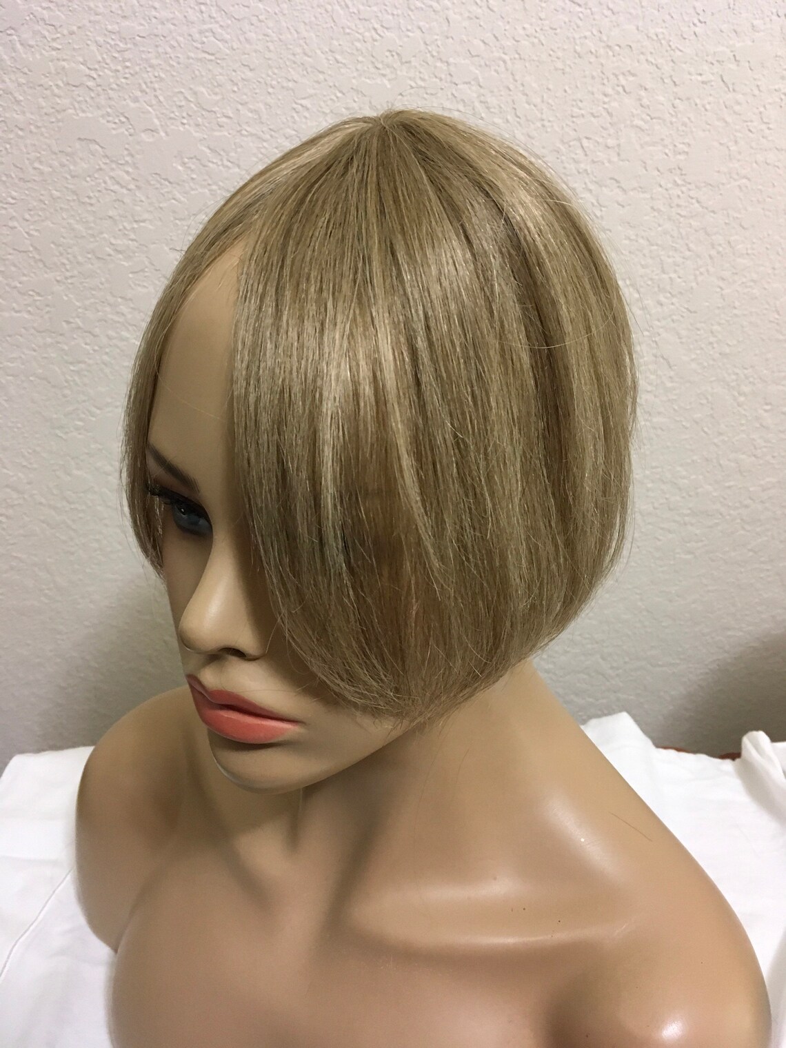 Wiglet 100 Human Hair Blonde Topper Wiglet Extensions Top Etsy