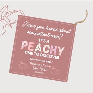 Patient Care Pop By Gift Tags, Editable Referral Marketing for Home Health, Perfect for Caregivers and Clients