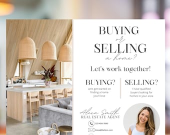 Real Estate Farming Postcard Editable Canva Buying or Selling Real Estate Hello Neighbor Marketing Post Card Template Real Estate Mailers